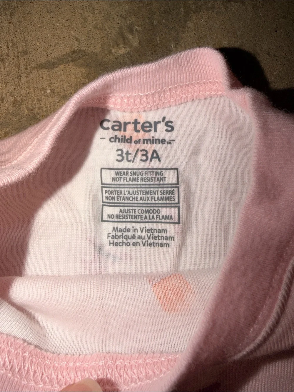 Carter’s Child of Mine 2T Fit Pink Halloween Ghost Pajama Set October Pumpkin 3T